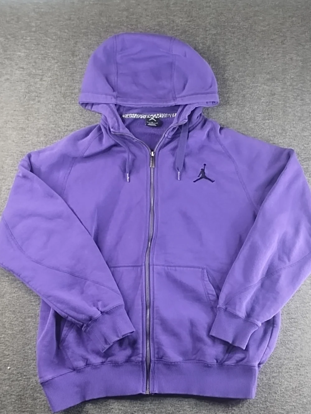 Jordan Men's Purple Full-Zip Hoodie Jacket Large